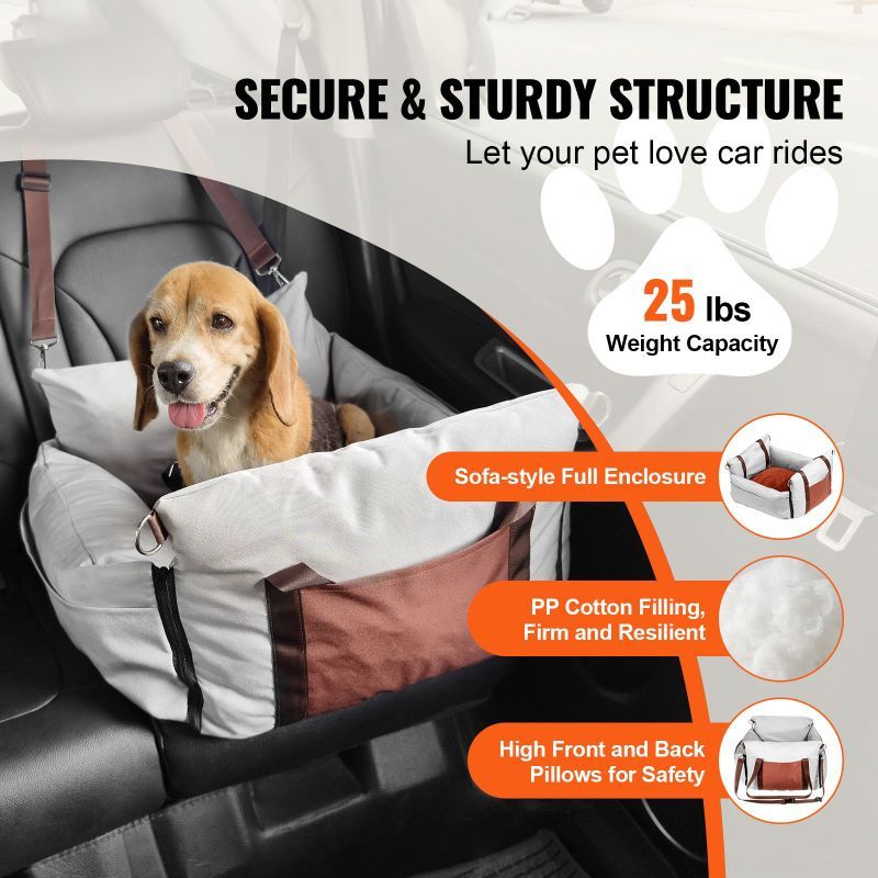 Dog Booster Car Seat Pet Car Seat for Small Dog - DelightsDownSouth