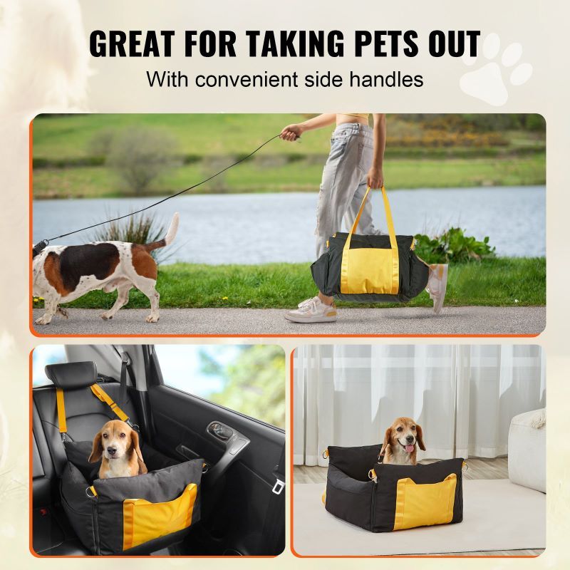 Dog Booster Car Seat Pet Car Seat for Small Dog - DelightsDownSouth