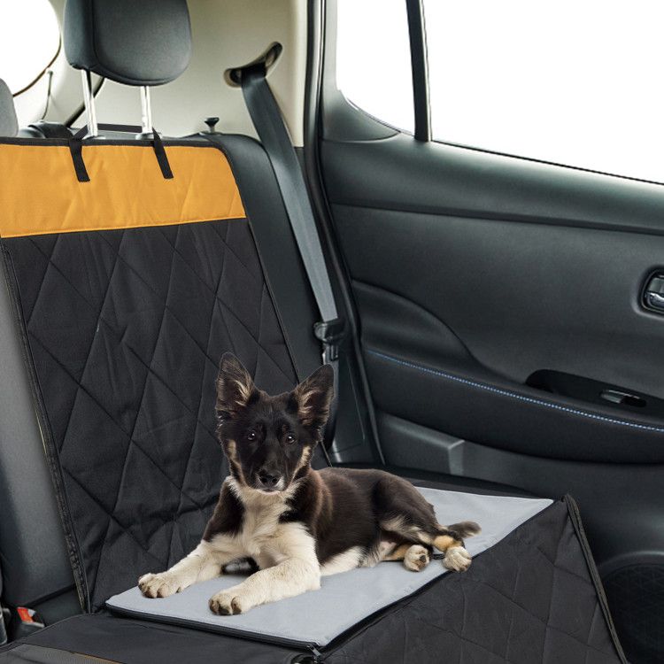 Dog Car Seat Cover for Small and Medium Dogs with Mesh Window - DelightsDownSouth