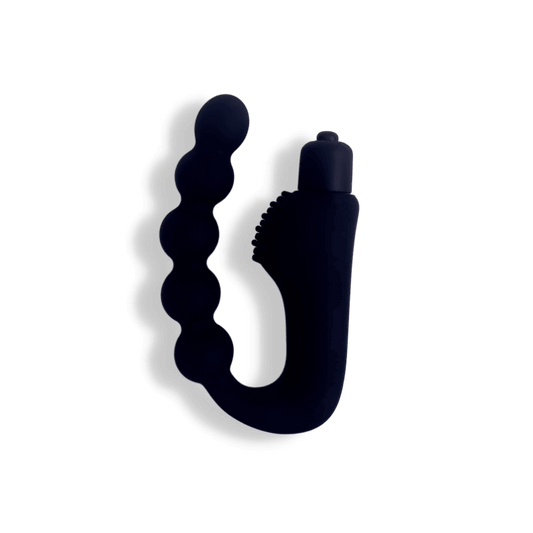 Eros – Black Anal Bead Vibrator - DelightsDownSouth