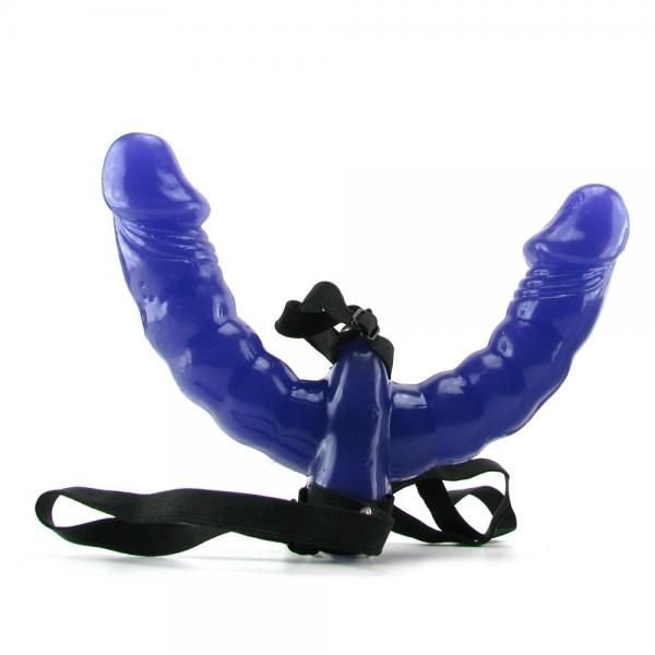 Fetish Fantasy Double Delight Strap On Purple - DelightsDownSouth