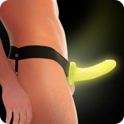 Fetish Fantasy Vibrating Hollow Strap - On Glow in the Dark - DelightsDownSouth