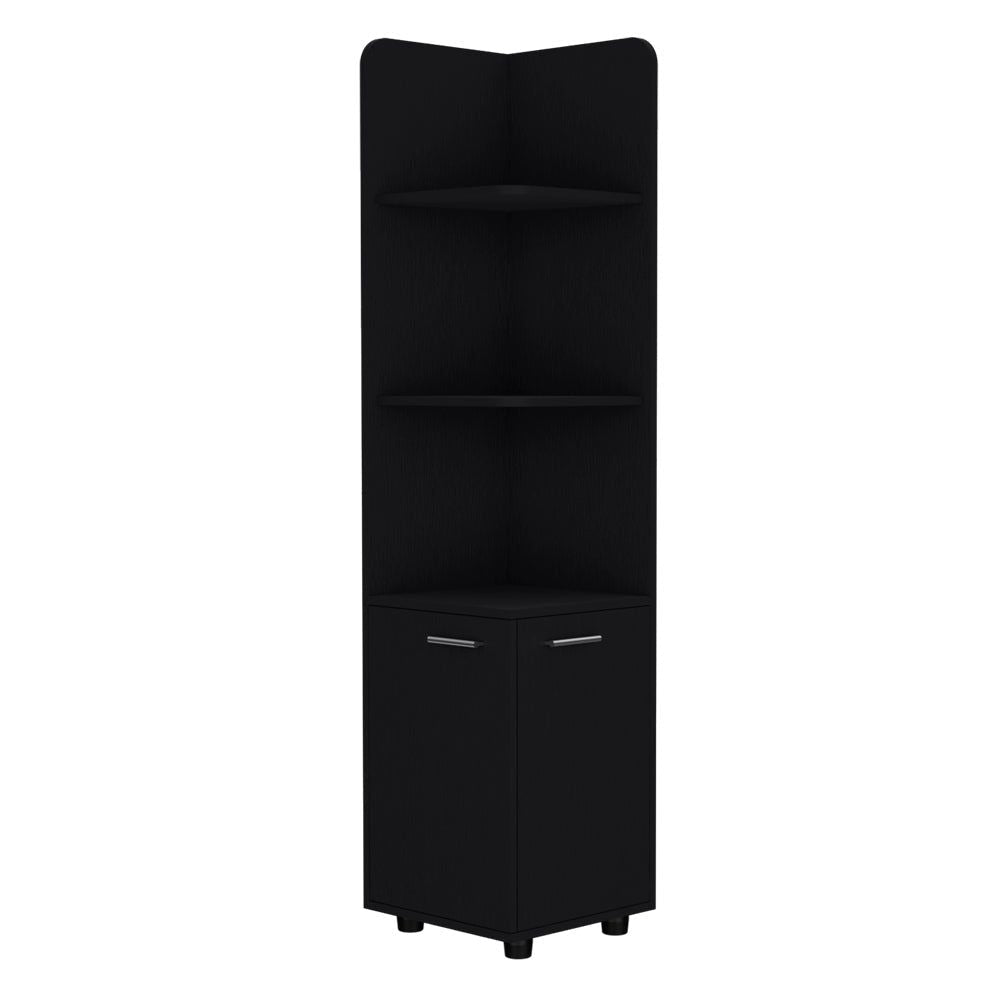 Freestanding Cabinet Kairatu , Bathroom, Black - DelightsDownSouth