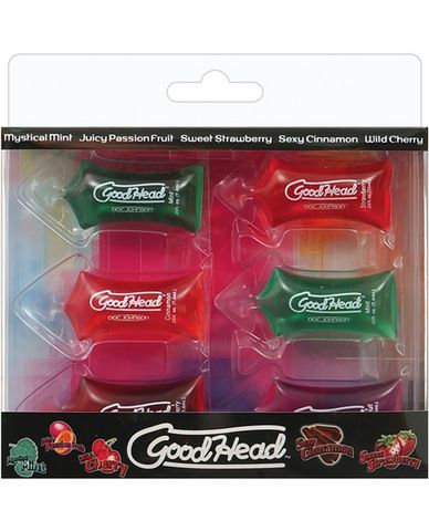GoodHead Oral Sex Pillow Paks 6 Piece Assorted Flavors - DelightsDownSouth