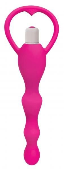 Gossip Rump Shaker Magenta Vibrating Anal Beads - DelightsDownSouth