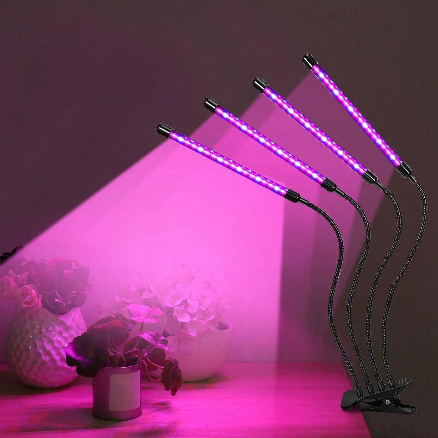 Grow Lights for Indoor Plants, iMounTEK 80W 80 LEDs Plant Lights with Red Blue Full Spectrum 10 Dimmable Level - DelightsDownSouth