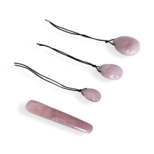 HARMONIA - The Enlightenment and Healing Rose Quartz Egg Set - DelightsDownSouth