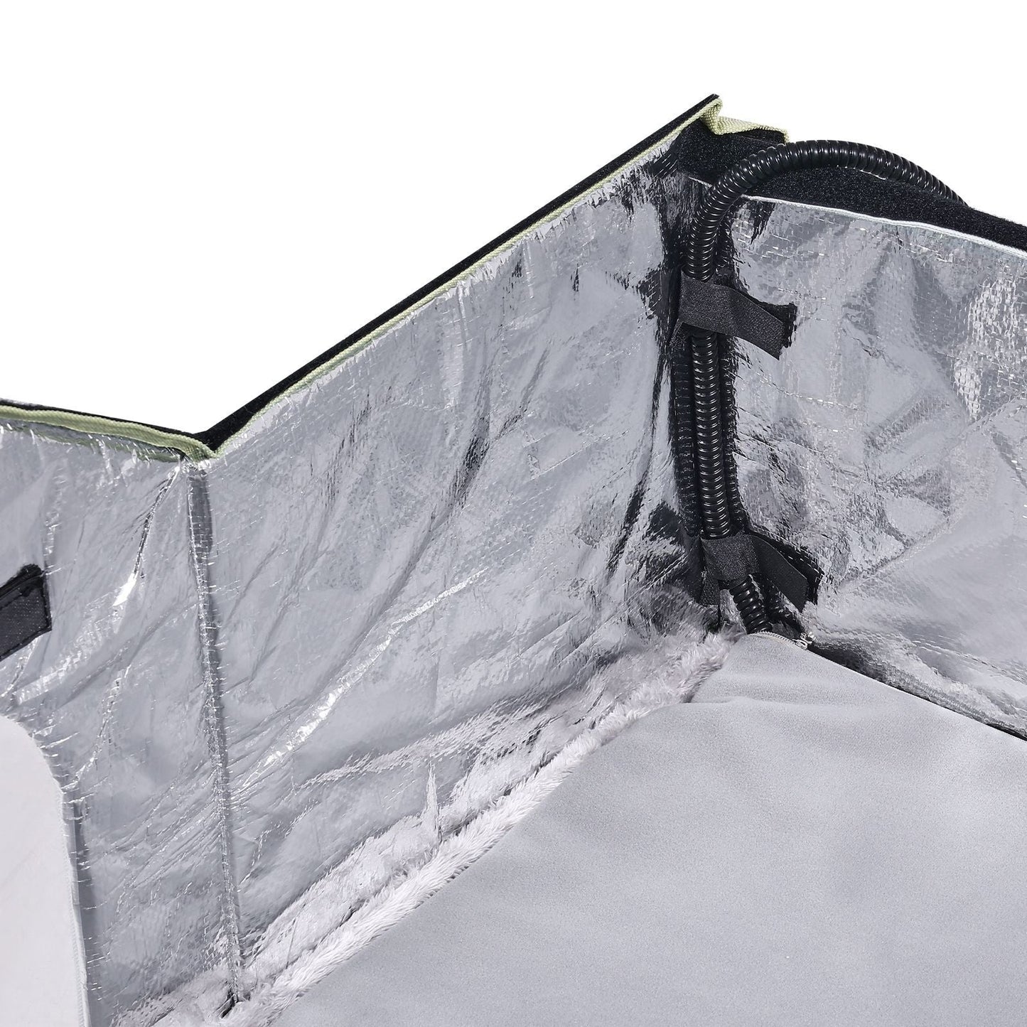 Heated Cat House, Outdoor Kitty Shelter with Adjustable Temperature and Timer, 600D Oxford Cloth Foldable Cat Shelter with Heated Pad for Winter to Stay Warm and Cozy, Green (Large) - DelightsDownSouth