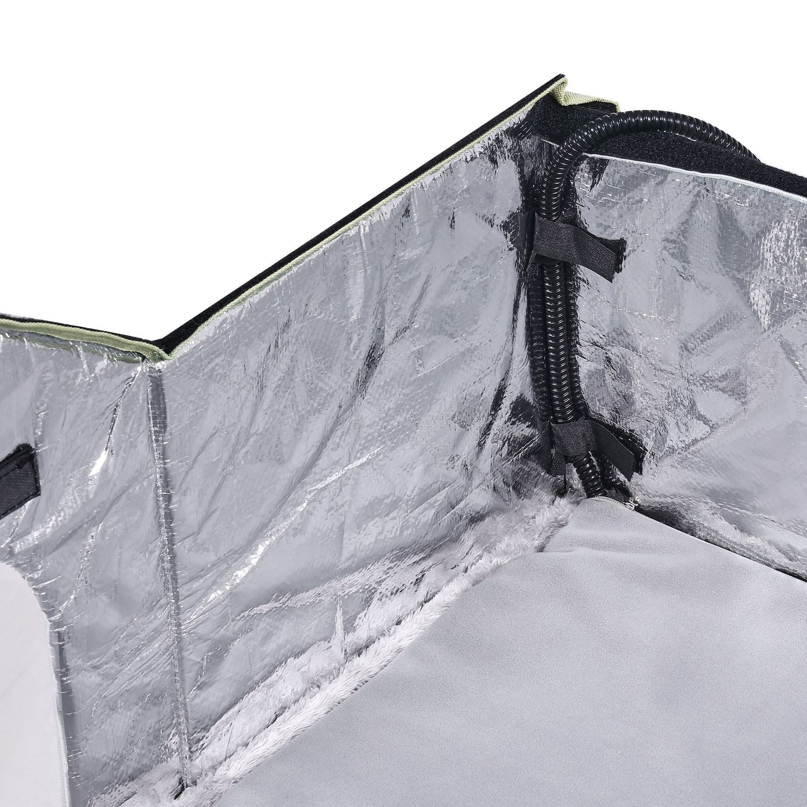 Heated Cat House, Outdoor Kitty Shelter with Adjustable Temperature and Timer, 600D Oxford Cloth Foldable Cat Shelter with Heated Pad for Winter to Stay Warm and Cozy, Green (Large) - DelightsDownSouth