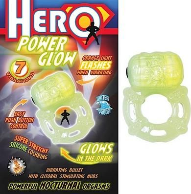 Hero Power Glow In The Dark Cockring - DelightsDownSouth