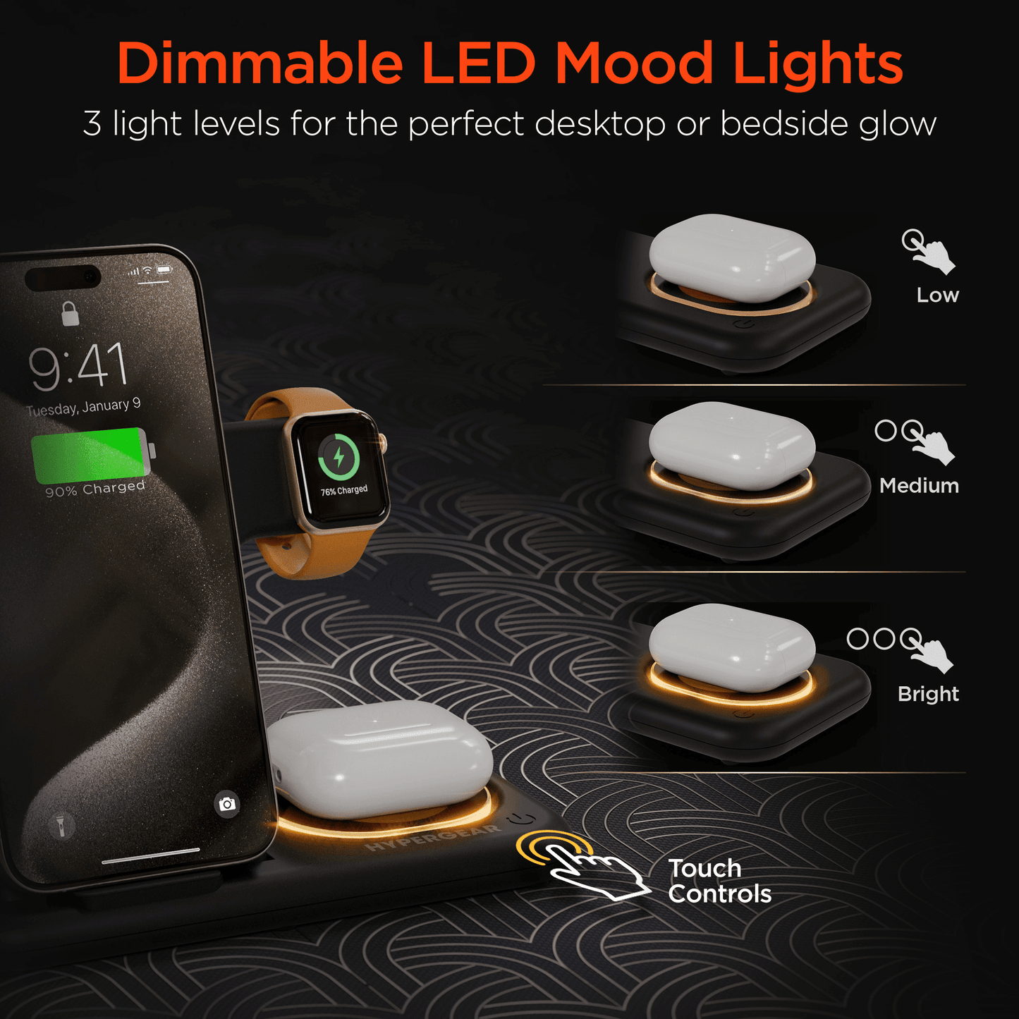 HyperGear 4 in 1 Wireless Charging Stand - DelightsDownSouth