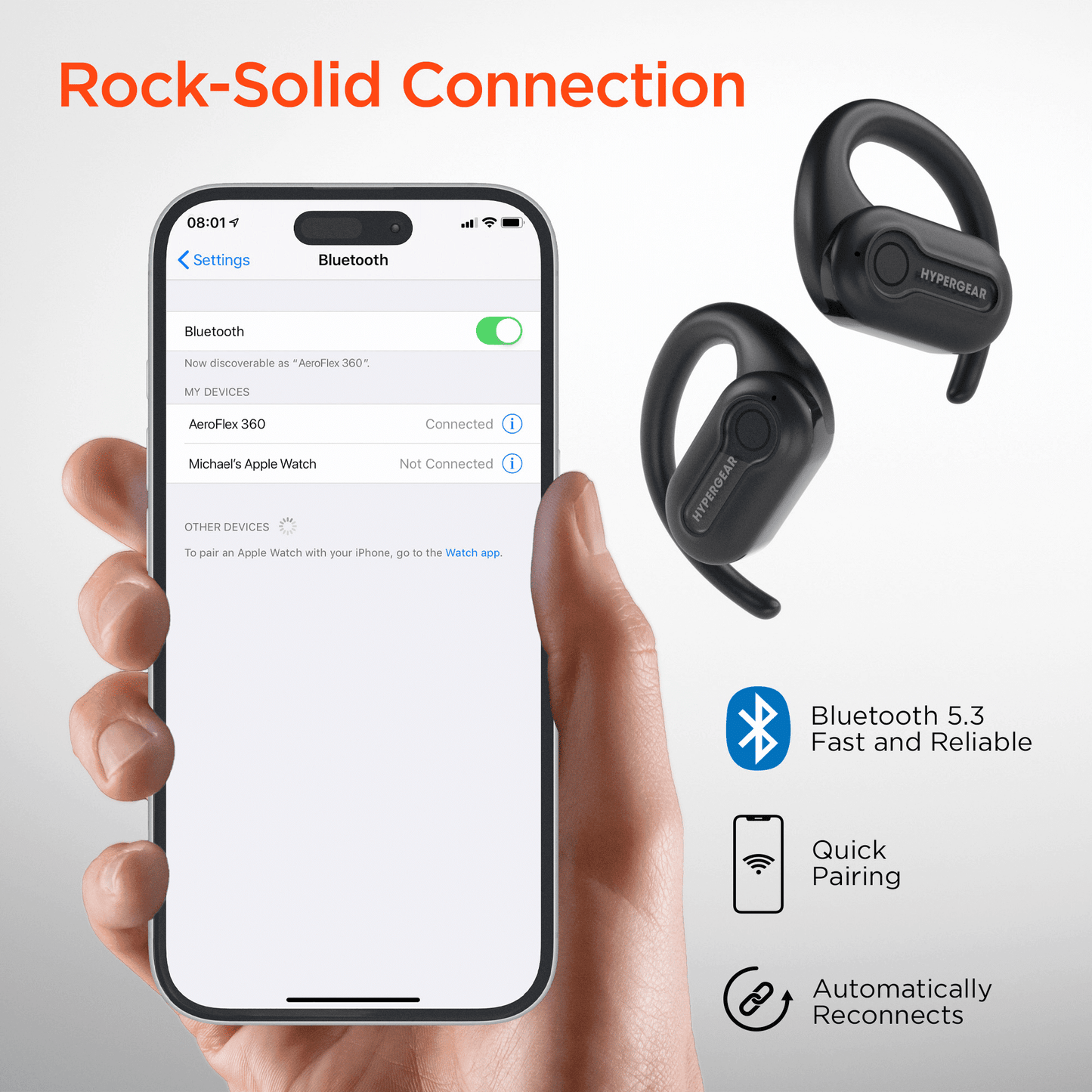 HyperGear AeroFlex 360 Open - Ear True Wireless Earbuds - DelightsDownSouth