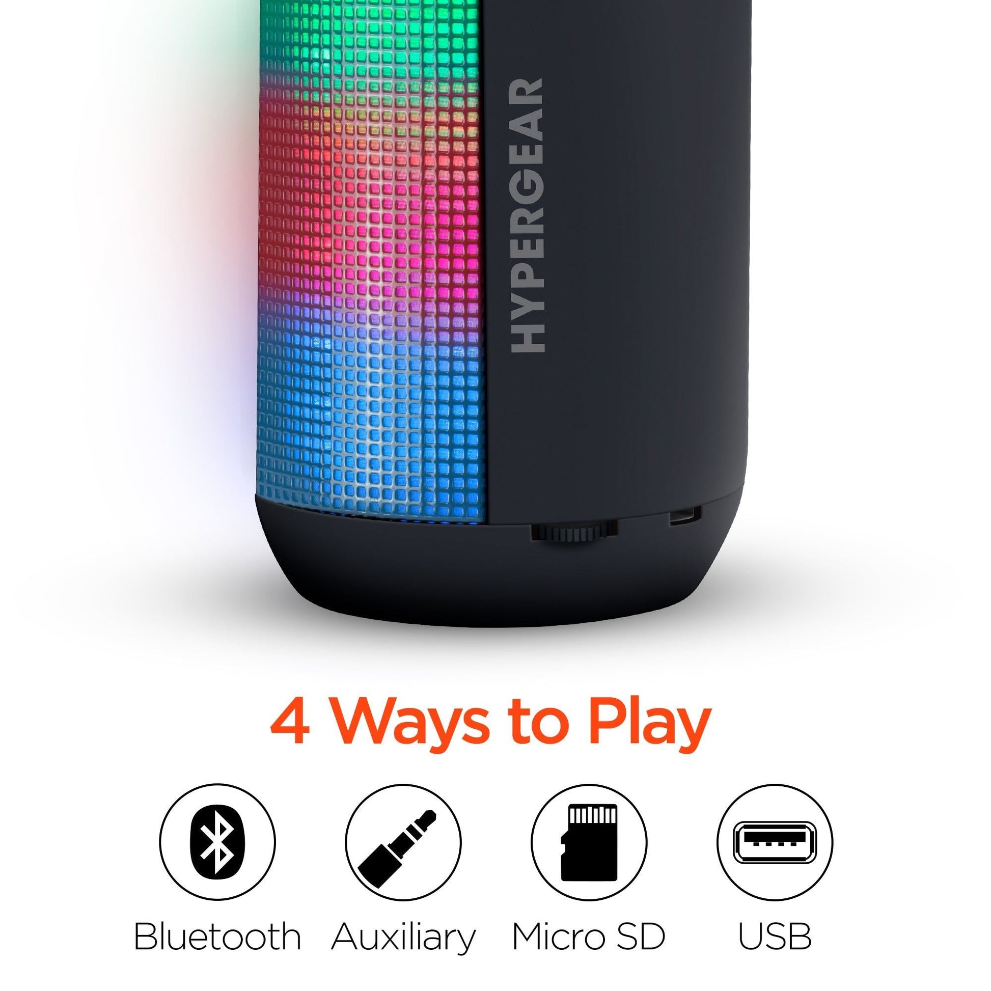 HyperGear Rave Mini Wireless LED Speaker - DelightsDownSouth