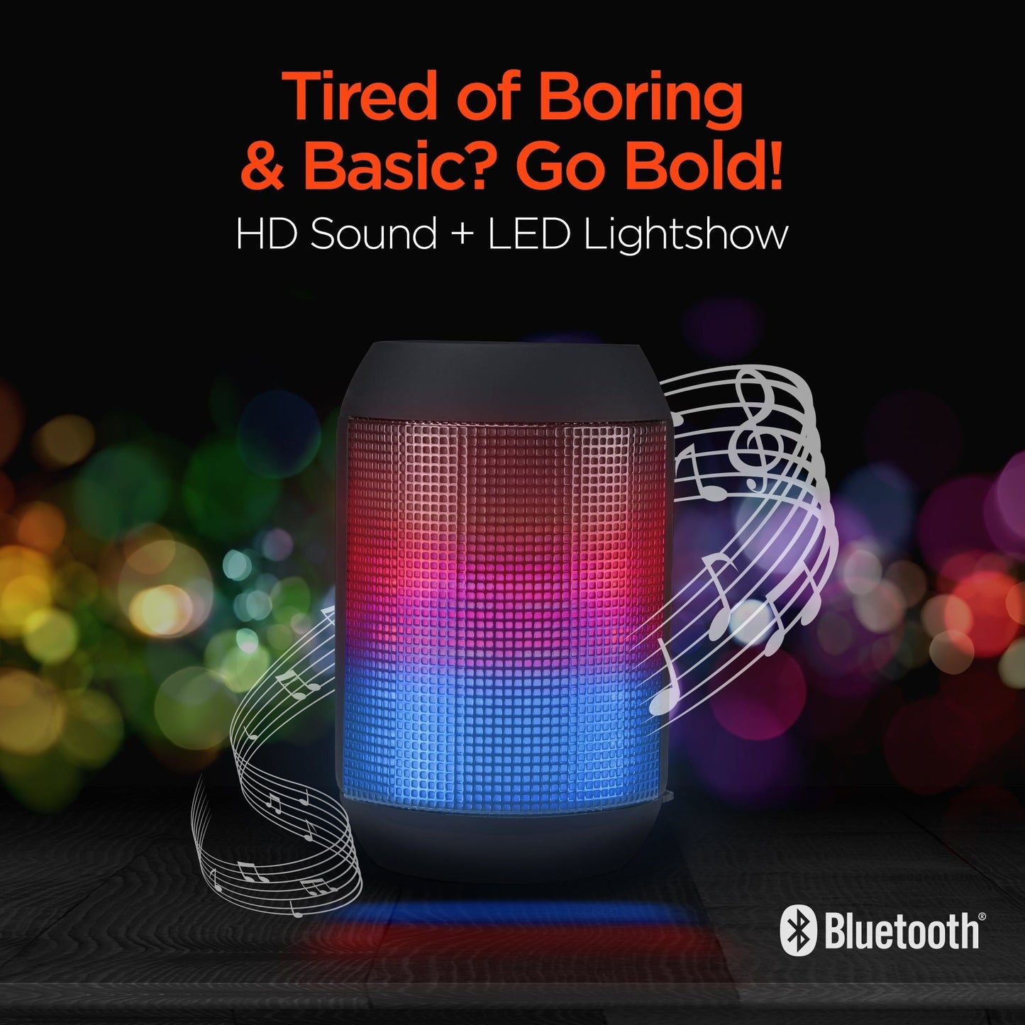 HyperGear Rave Mini Wireless LED Speaker - DelightsDownSouth