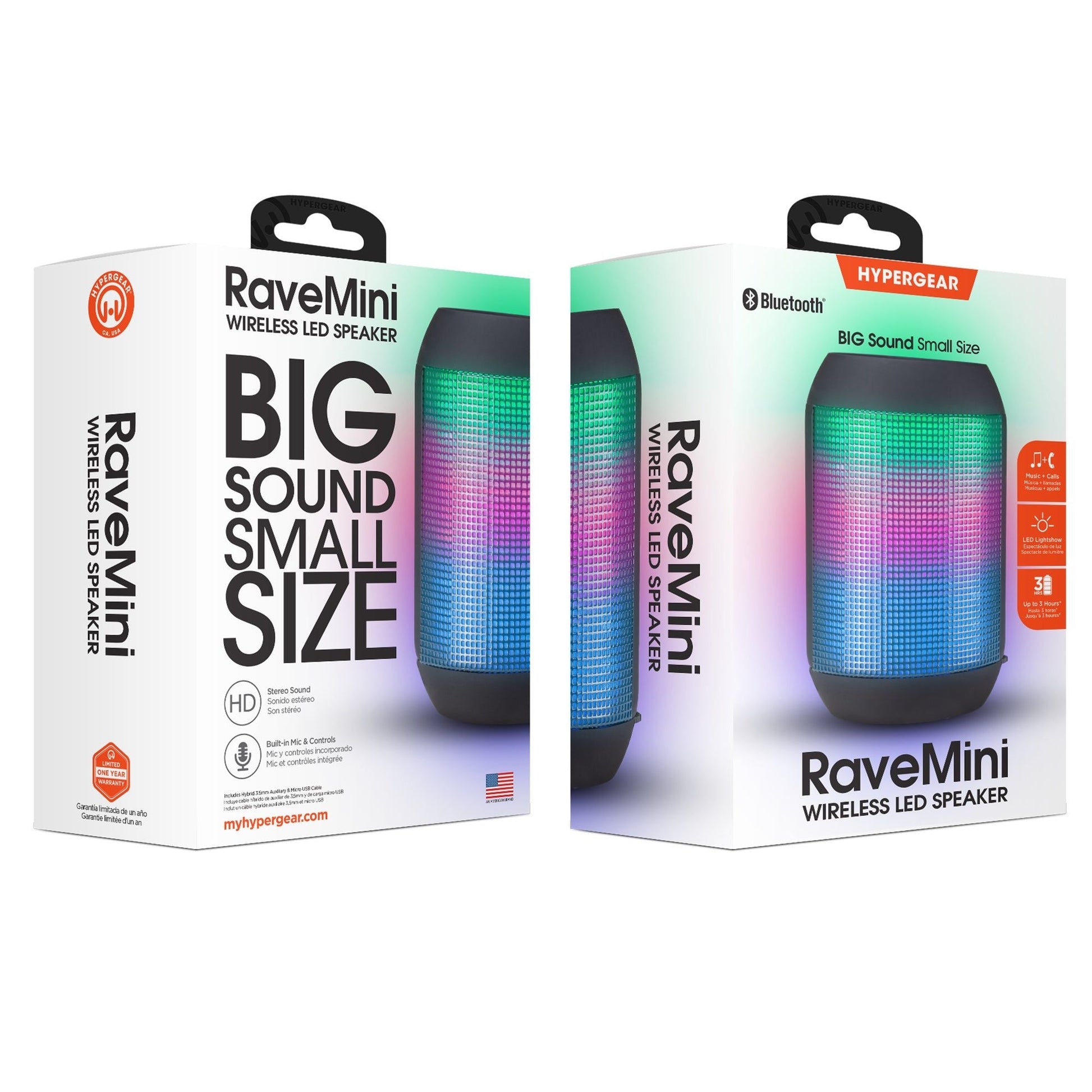 HyperGear Rave Mini Wireless LED Speaker - DelightsDownSouth