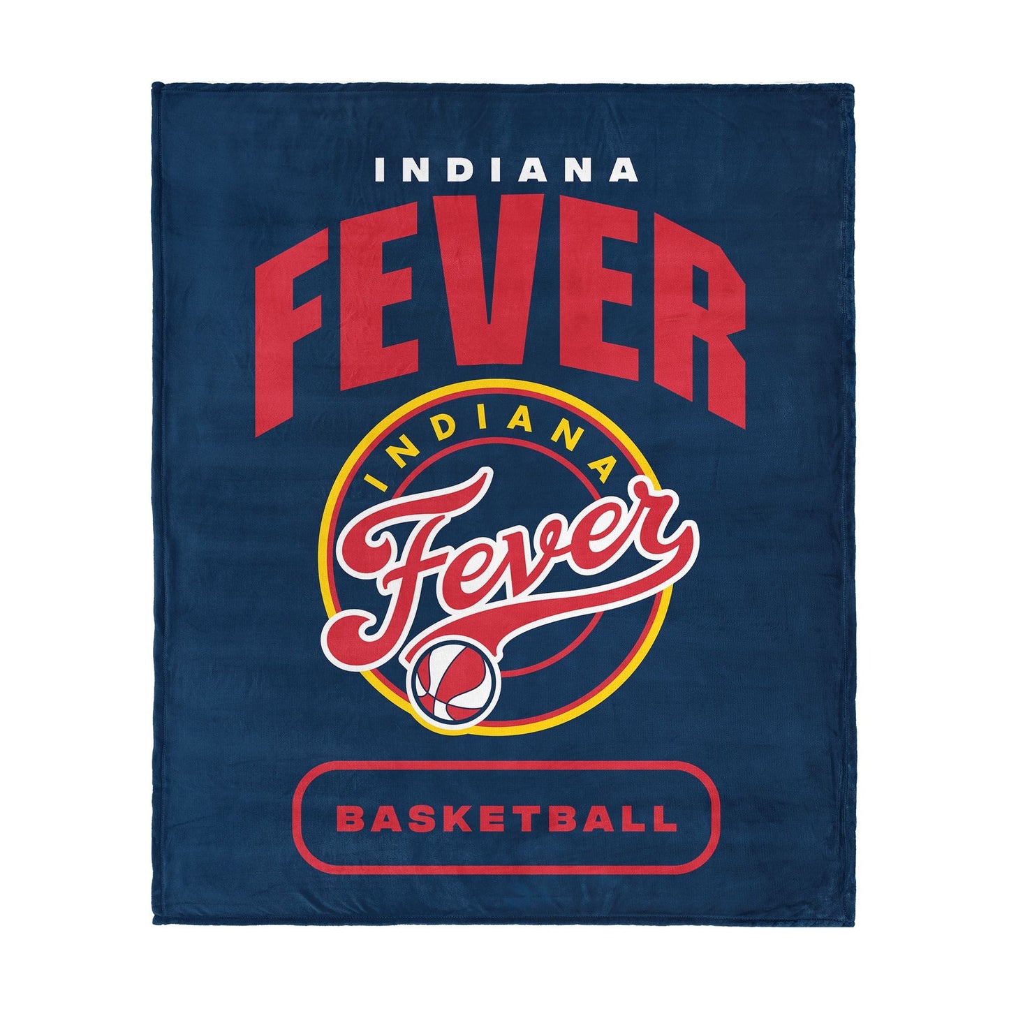 Indiana Fever WNBA High Block Silk Touch Throw Blanket 50 x 60 inches - DelightsDownSouth