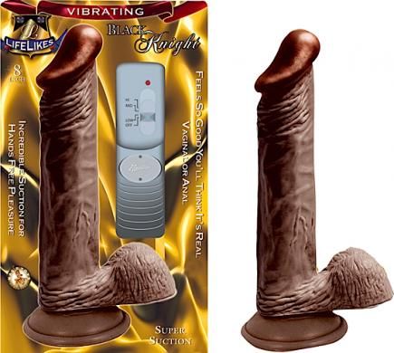 Lifelikes Vibrating Black Knight - DelightsDownSouth