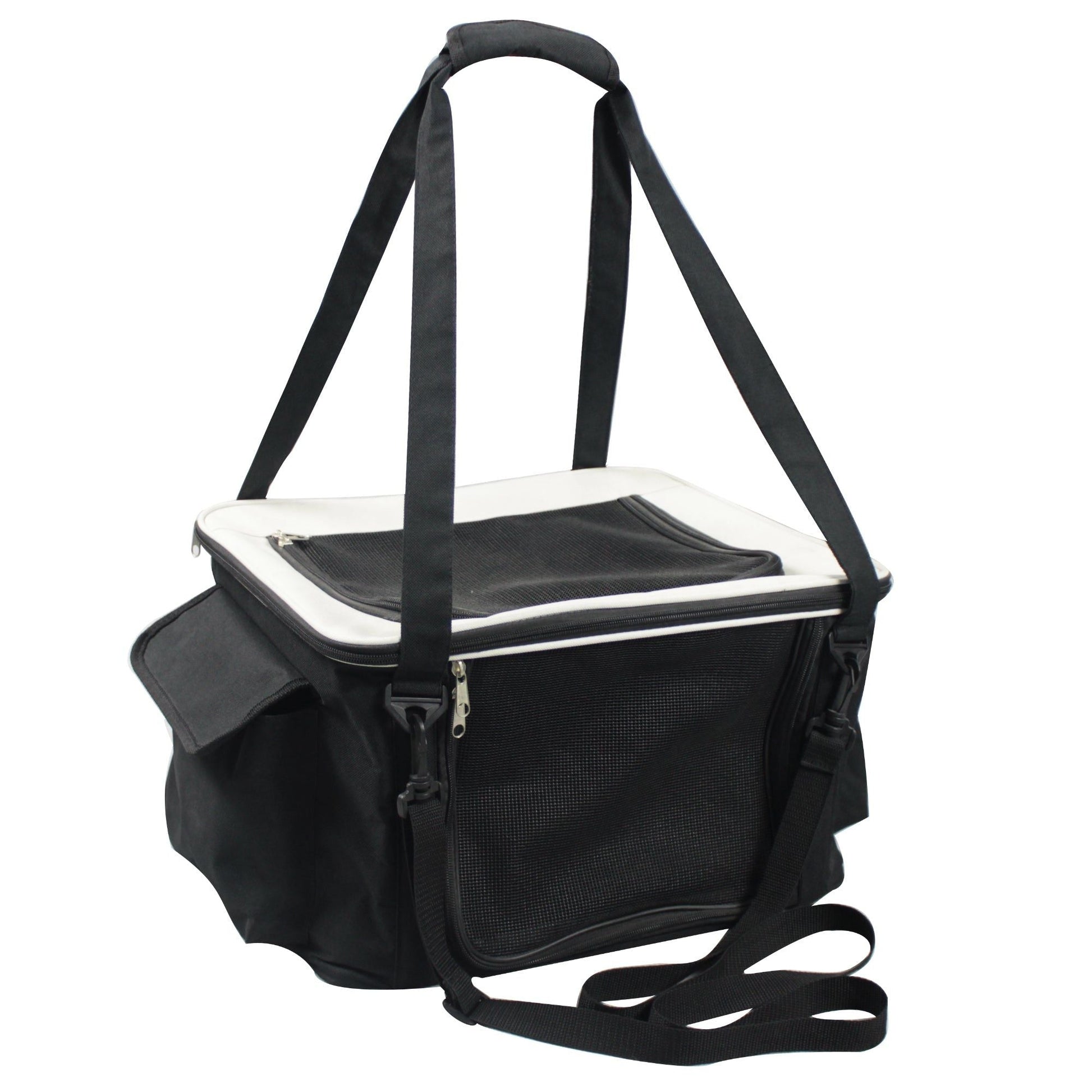 Lightweight Collapsible Safety Travel Wire Folding Pet Car Seat Carrier - DelightsDownSouth