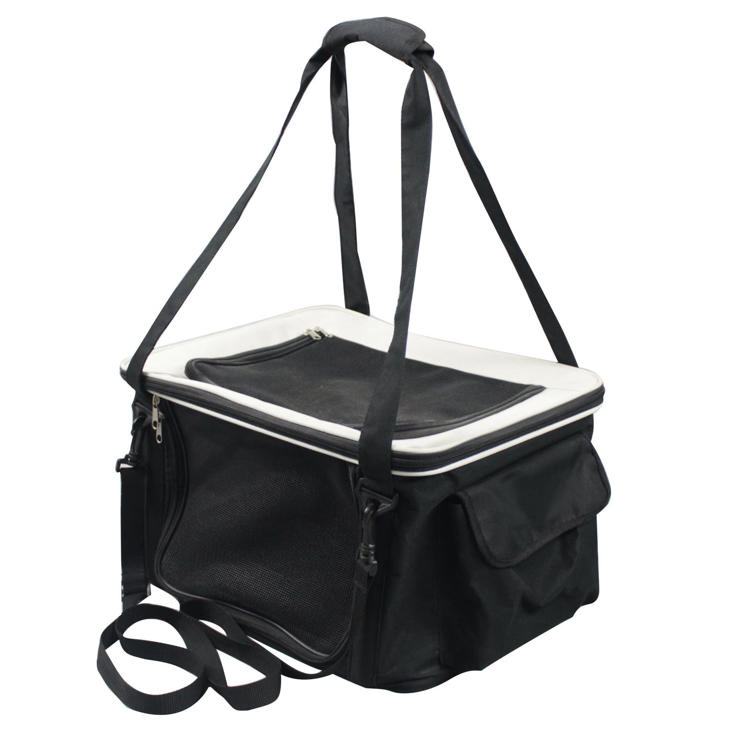 Lightweight Collapsible Safety Travel Wire Folding Pet Car Seat Carrier - DelightsDownSouth
