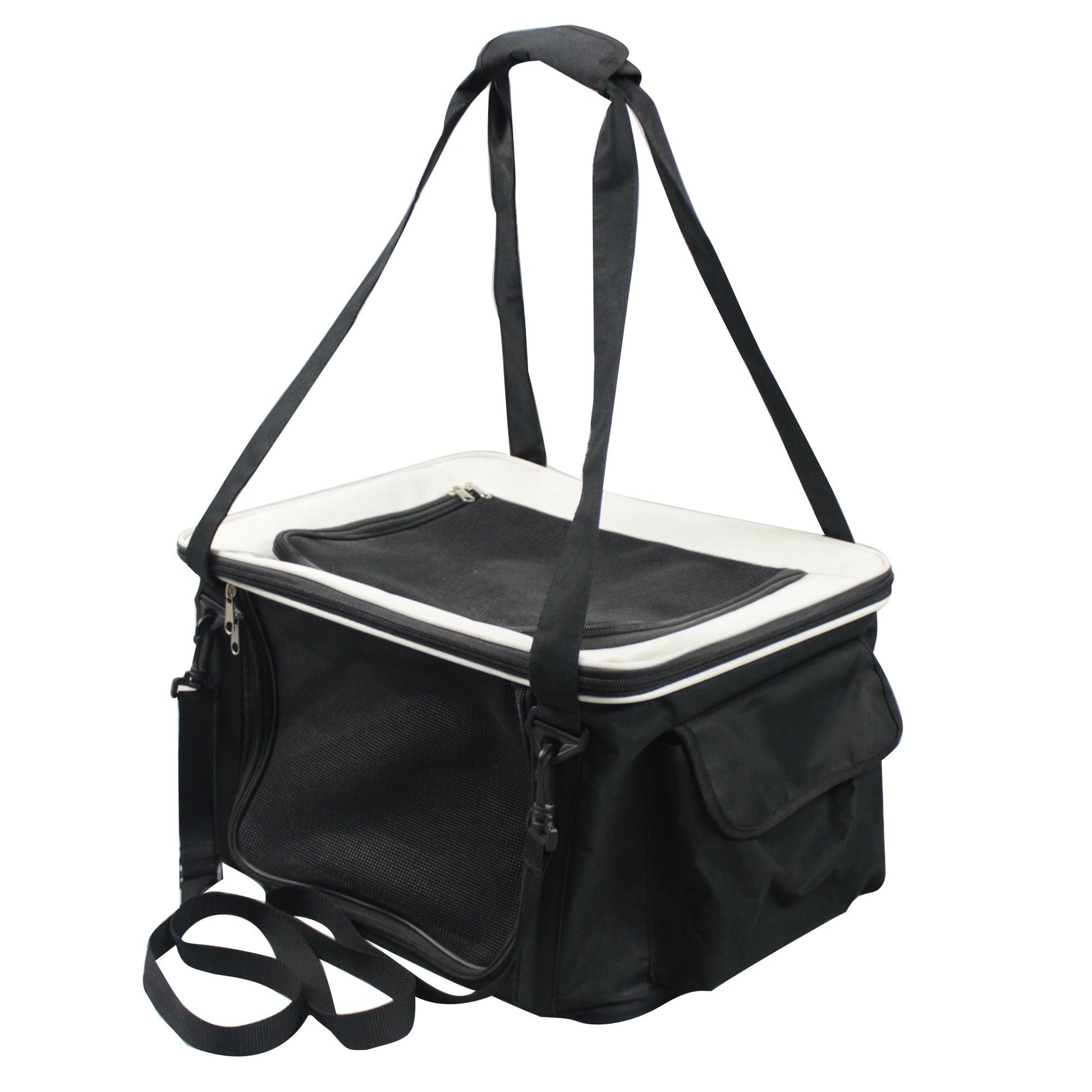 Lightweight Collapsible Safety Travel Wire Folding Pet Car Seat Carrier - DelightsDownSouth