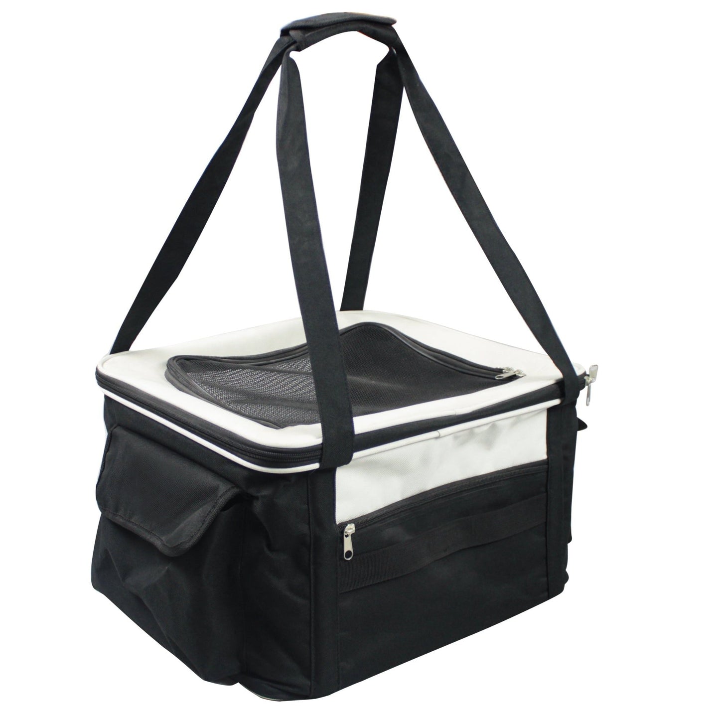 Lightweight Collapsible Safety Travel Wire Folding Pet Car Seat Carrier - DelightsDownSouth