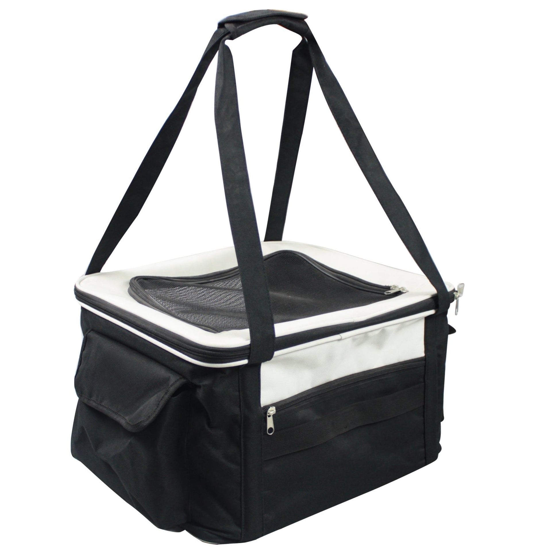 Lightweight Collapsible Safety Travel Wire Folding Pet Car Seat Carrier - DelightsDownSouth