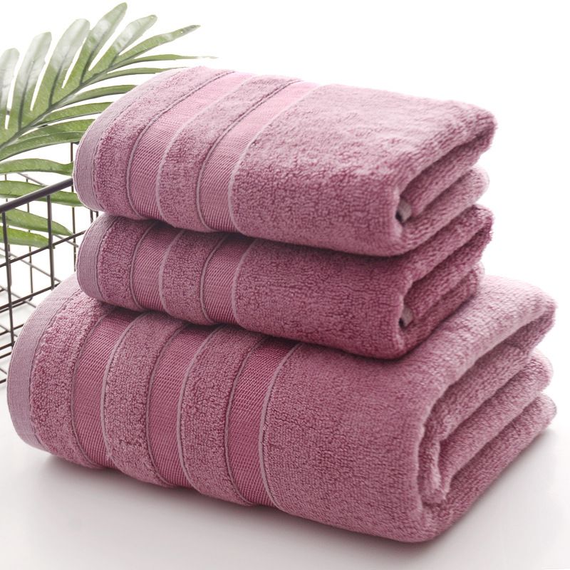 Linen Bath Towel Set 3 Pieces Soft and Absorbent; Premium Quality 100% Cotton 1 Bath Towel 1 Hand Towel 1 Washcloth - DelightsDownSouth