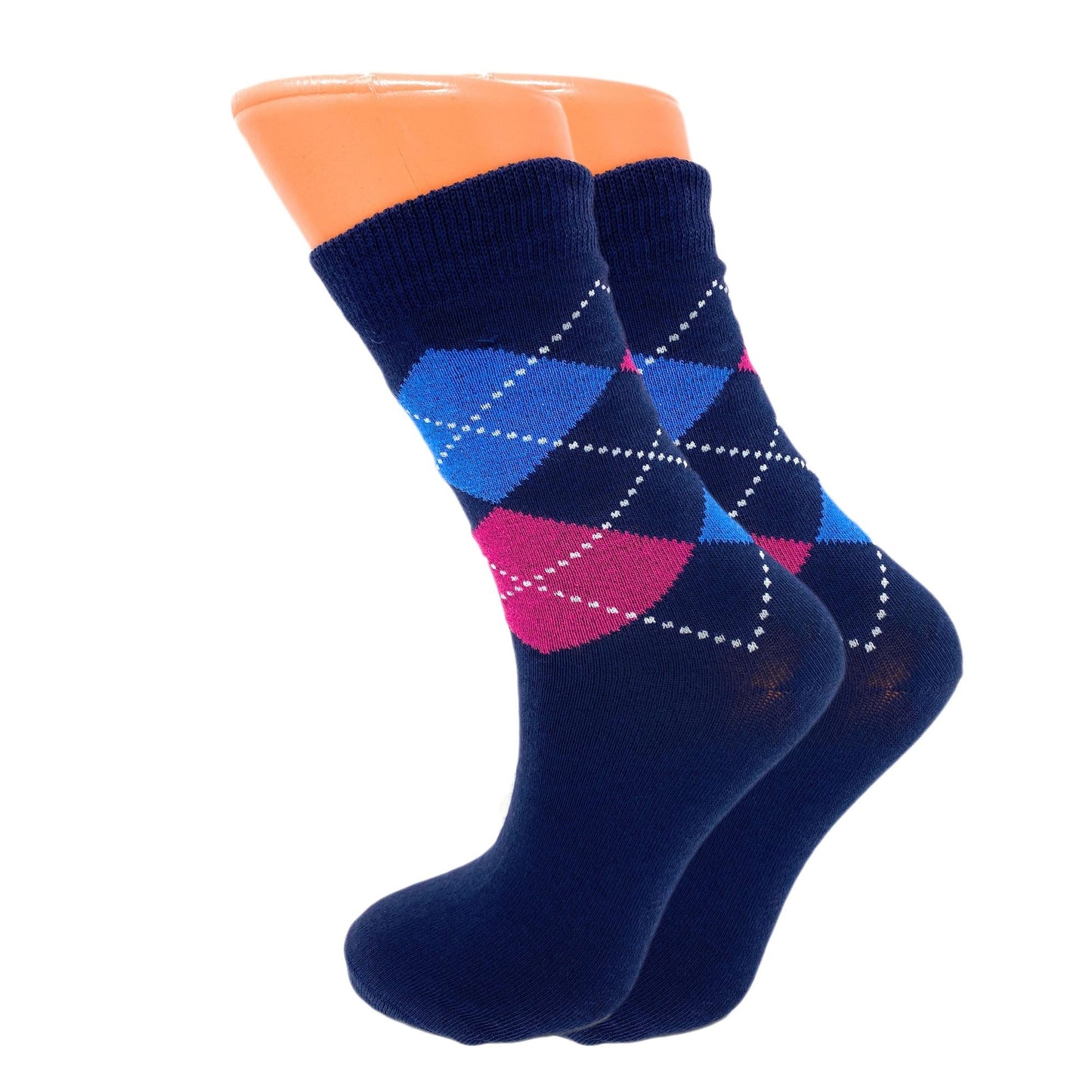 Luxury Combed Cotton Crew Socks for Women Colorful Casual Socks 6 Pairs - DelightsDownSouth