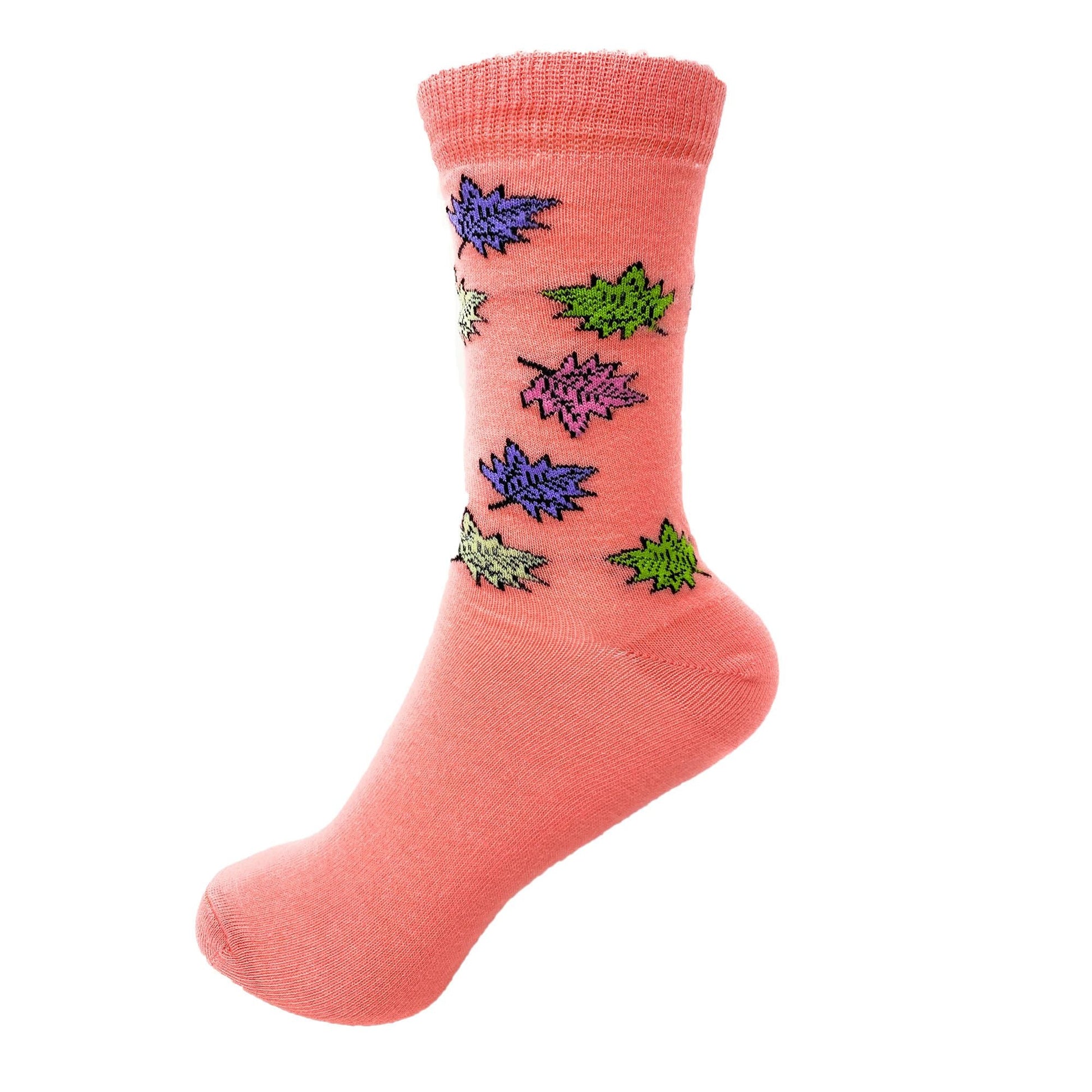 Luxury Combed Cotton Crew Socks for Women Colorful Casual Socks 6 Pairs - DelightsDownSouth