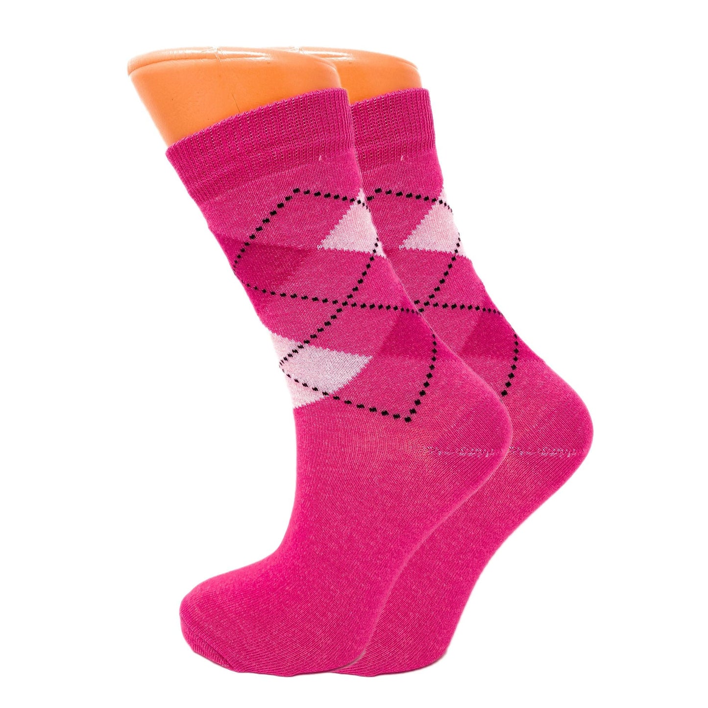 Luxury Combed Cotton Crew Socks for Women Colorful Casual Socks 6 Pairs - DelightsDownSouth