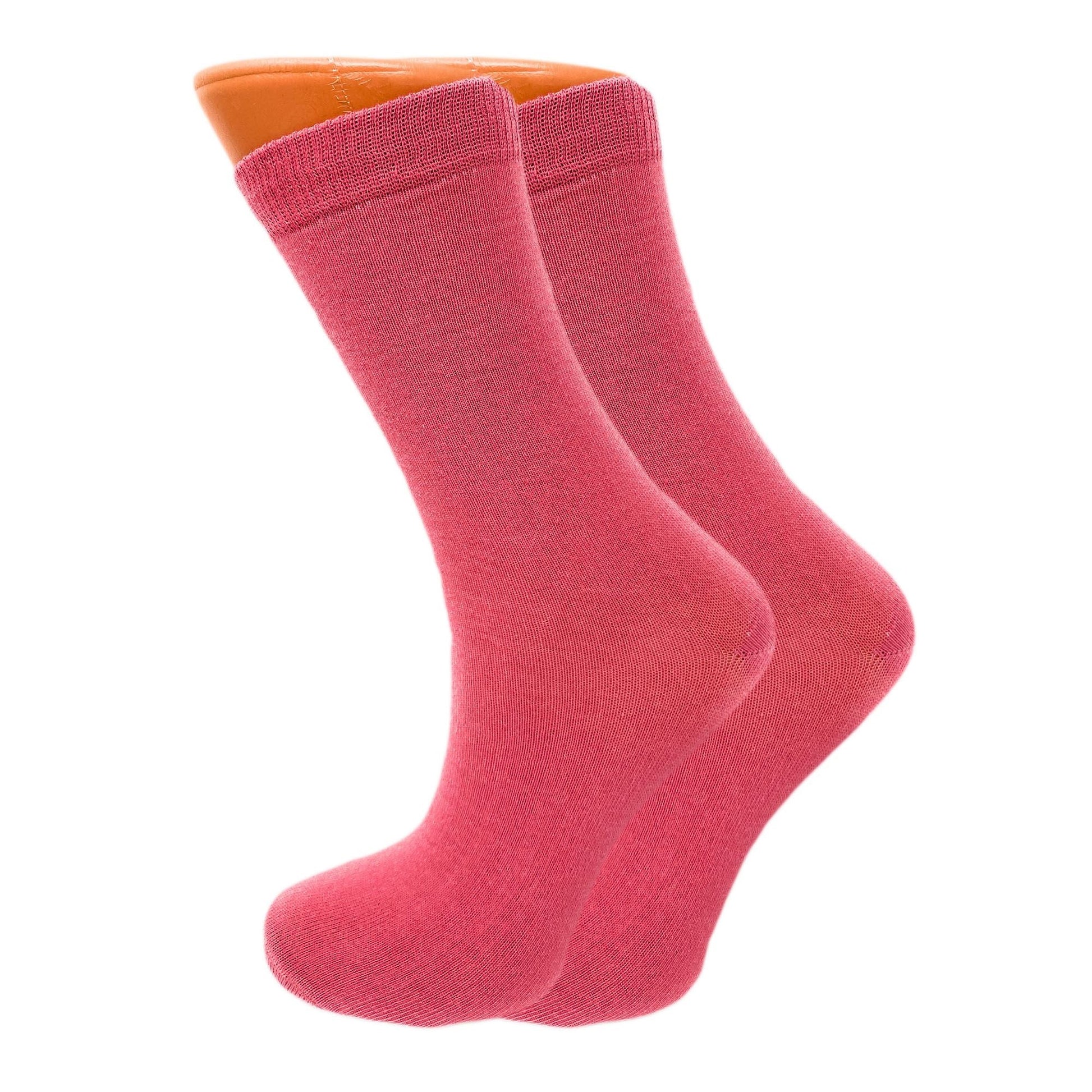 Luxury Combed Cotton Crew Socks for Women Colorful Casual Socks 6 Pairs - DelightsDownSouth