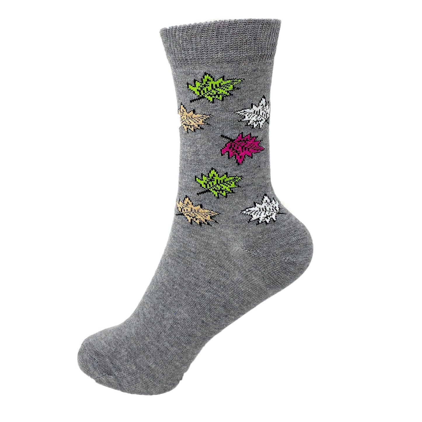 Luxury Combed Cotton Crew Socks for Women Colorful Casual Socks 6 Pairs - DelightsDownSouth
