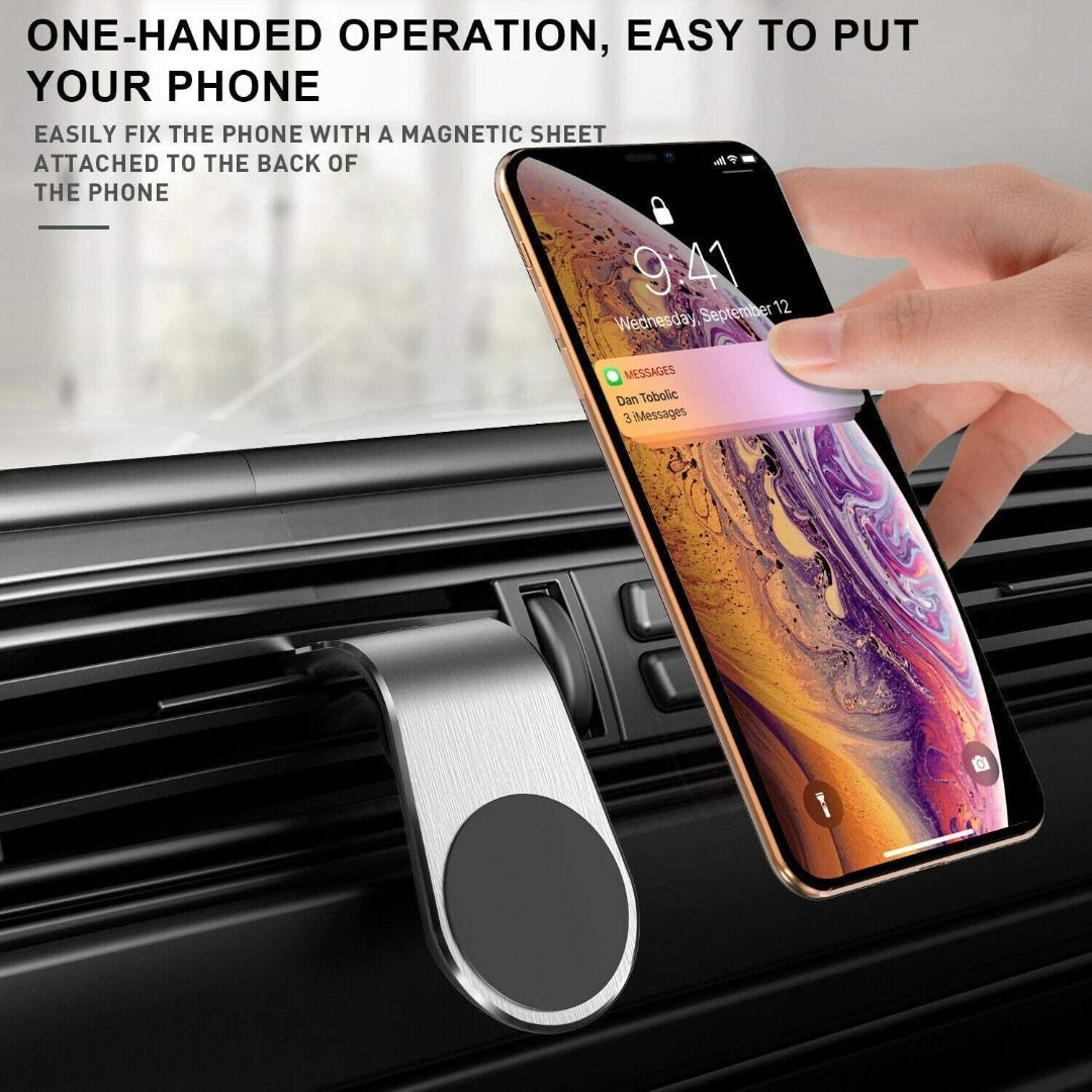 Magnetic Air Vent Clip Car Cell Phone Holder - DelightsDownSouth
