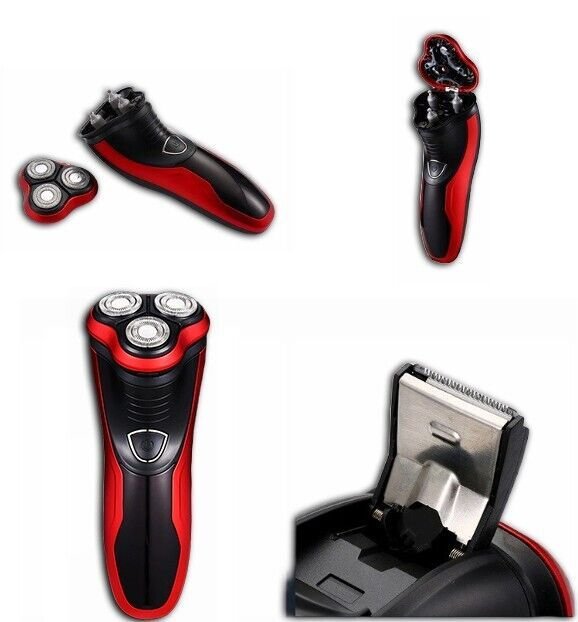 Men's Razor Rotary Waterproof Electric Shaver Pop - Up Trimmer Wet Dry Cordless - DelightsDownSouth