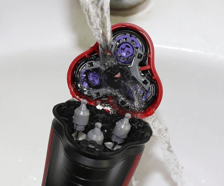 Men's Razor Rotary Waterproof Electric Shaver Pop - Up Trimmer Wet Dry Cordless - DelightsDownSouth