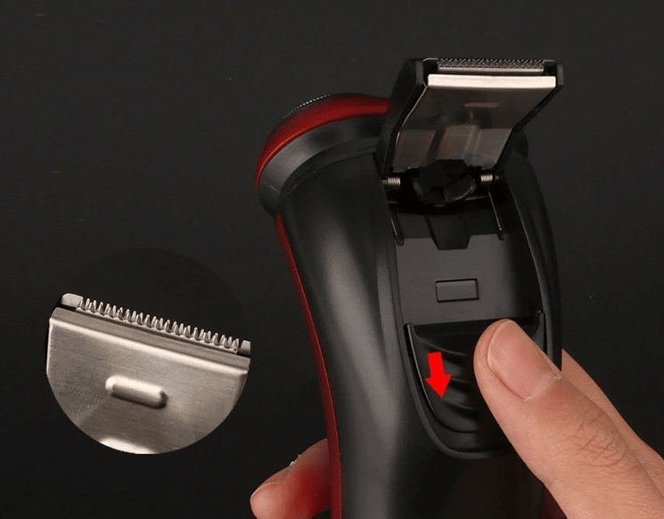 Men's Razor Rotary Waterproof Electric Shaver Pop - Up Trimmer Wet Dry Cordless - DelightsDownSouth
