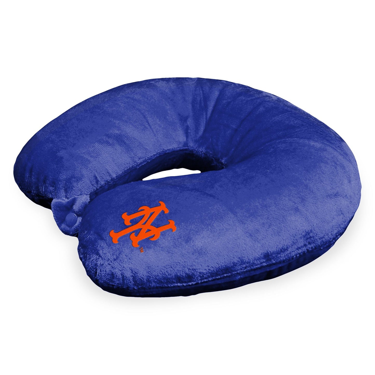 MLB New York Mets Applique Neck Pillow 12x13 Inches - DelightsDownSouth