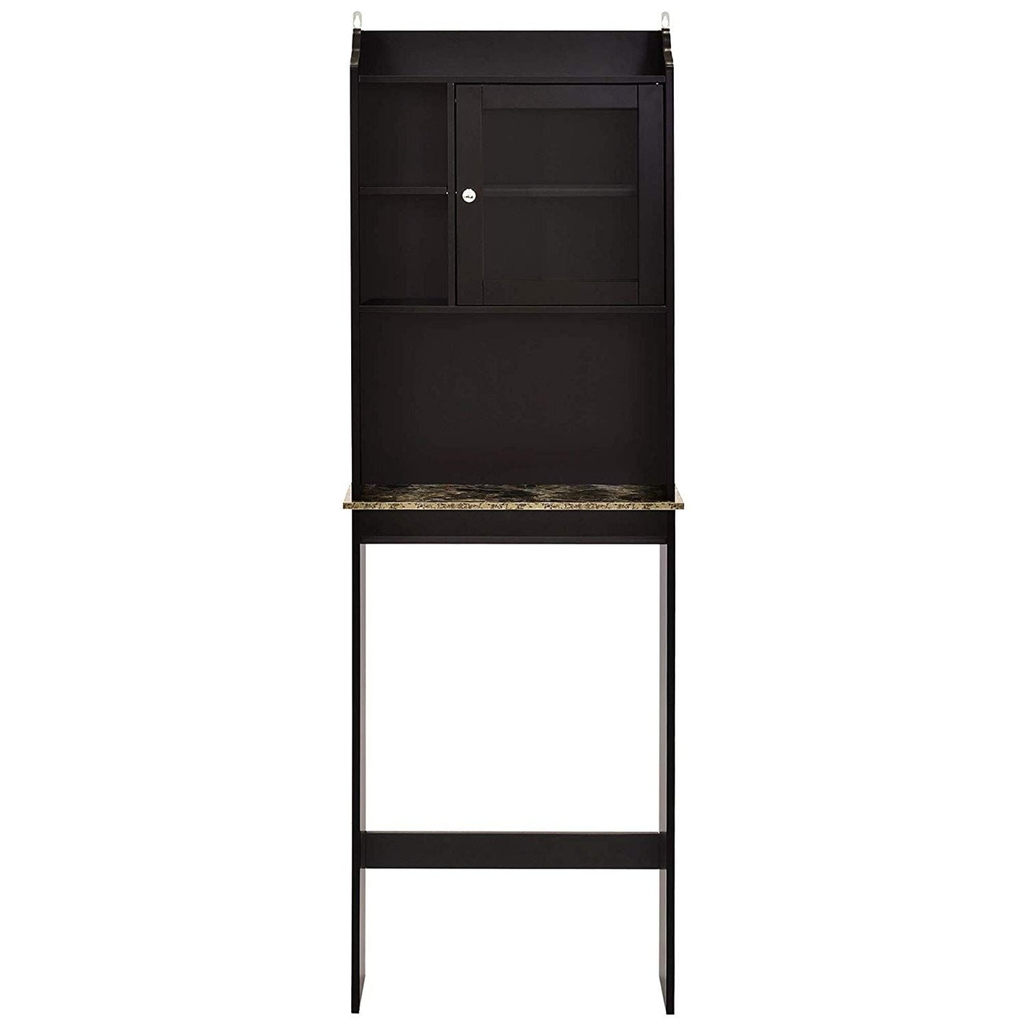 Modern Over The Toilet Space Saver Organization Wood Storage Cabinet for Home; Bathroom - Espresso - DelightsDownSouth