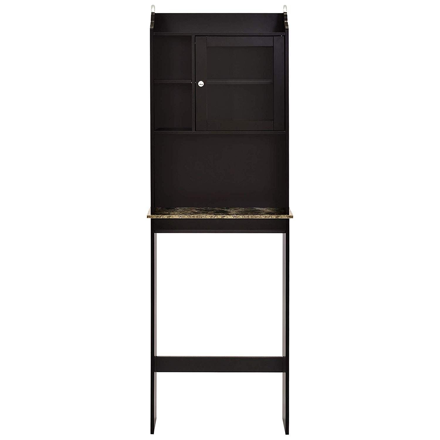 Modern Over The Toilet Space Saver Organization Wood Storage Cabinet for Home; Bathroom - Espresso - DelightsDownSouth