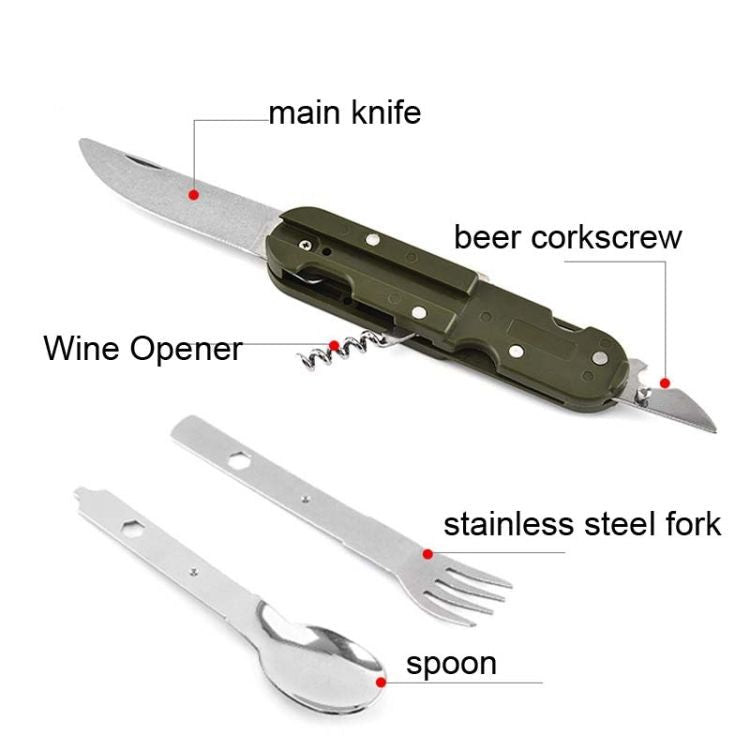 Multifunctional Outdoor Camping Detachable Folding Tableware - DelightsDownSouth