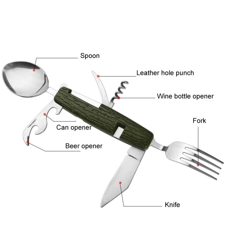 Multifunctional Outdoor Camping Detachable Folding Tableware - DelightsDownSouth
