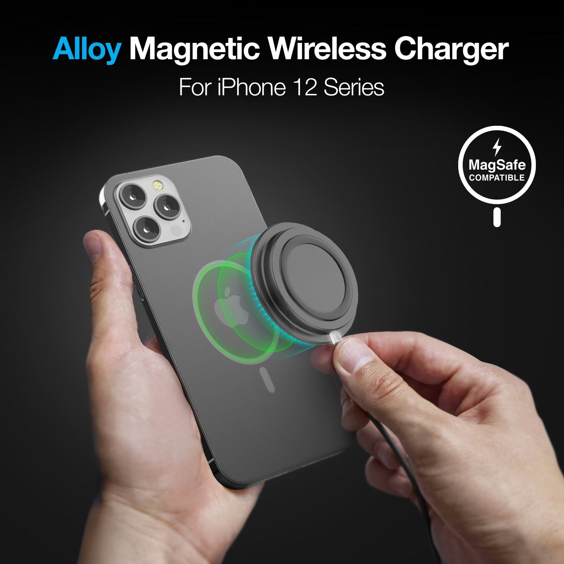 Naztech Alloy Magnetic 15W Wireless Fast Charger - DelightsDownSouth