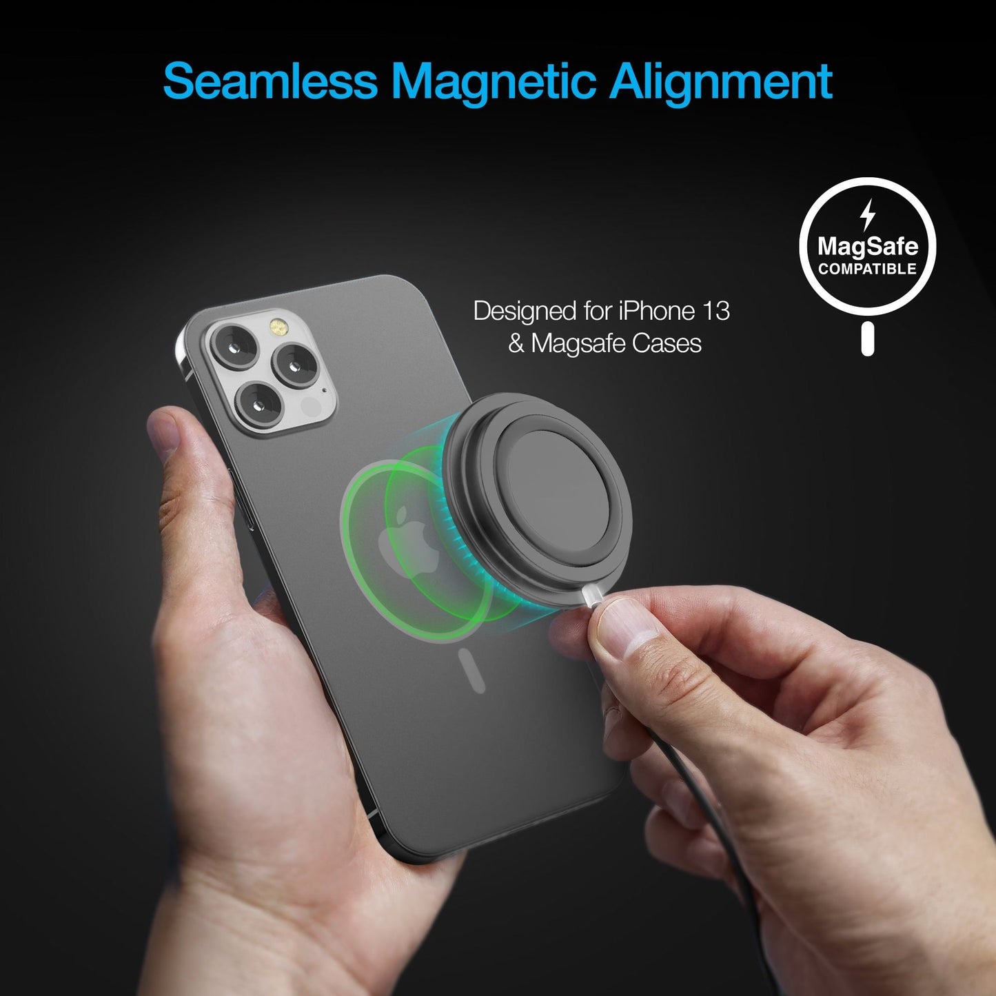 Naztech Alloy Magnetic 15W Wireless Fast Charger - DelightsDownSouth