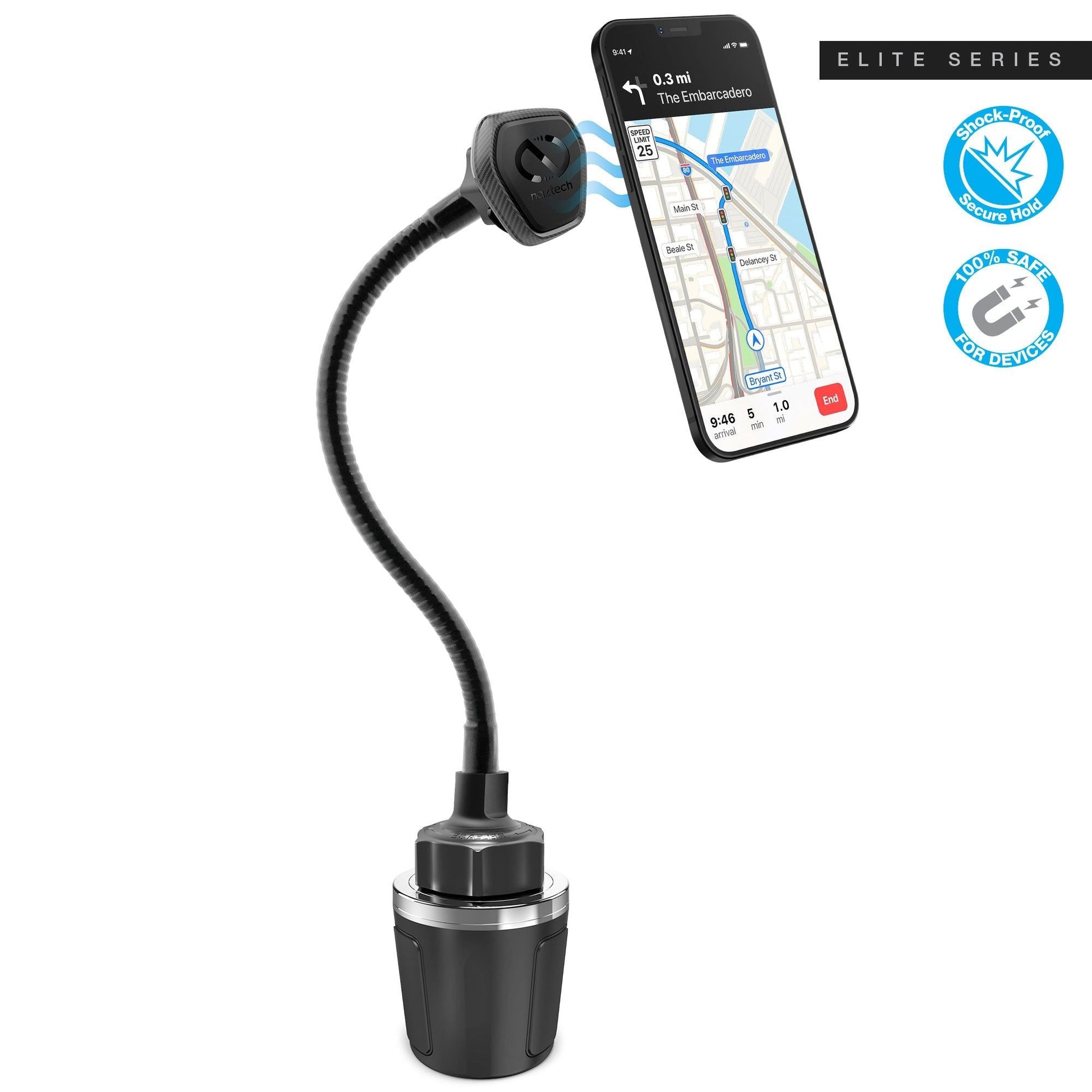 Naztech MagBuddy Elite Cup Holder XL Mount - DelightsDownSouth