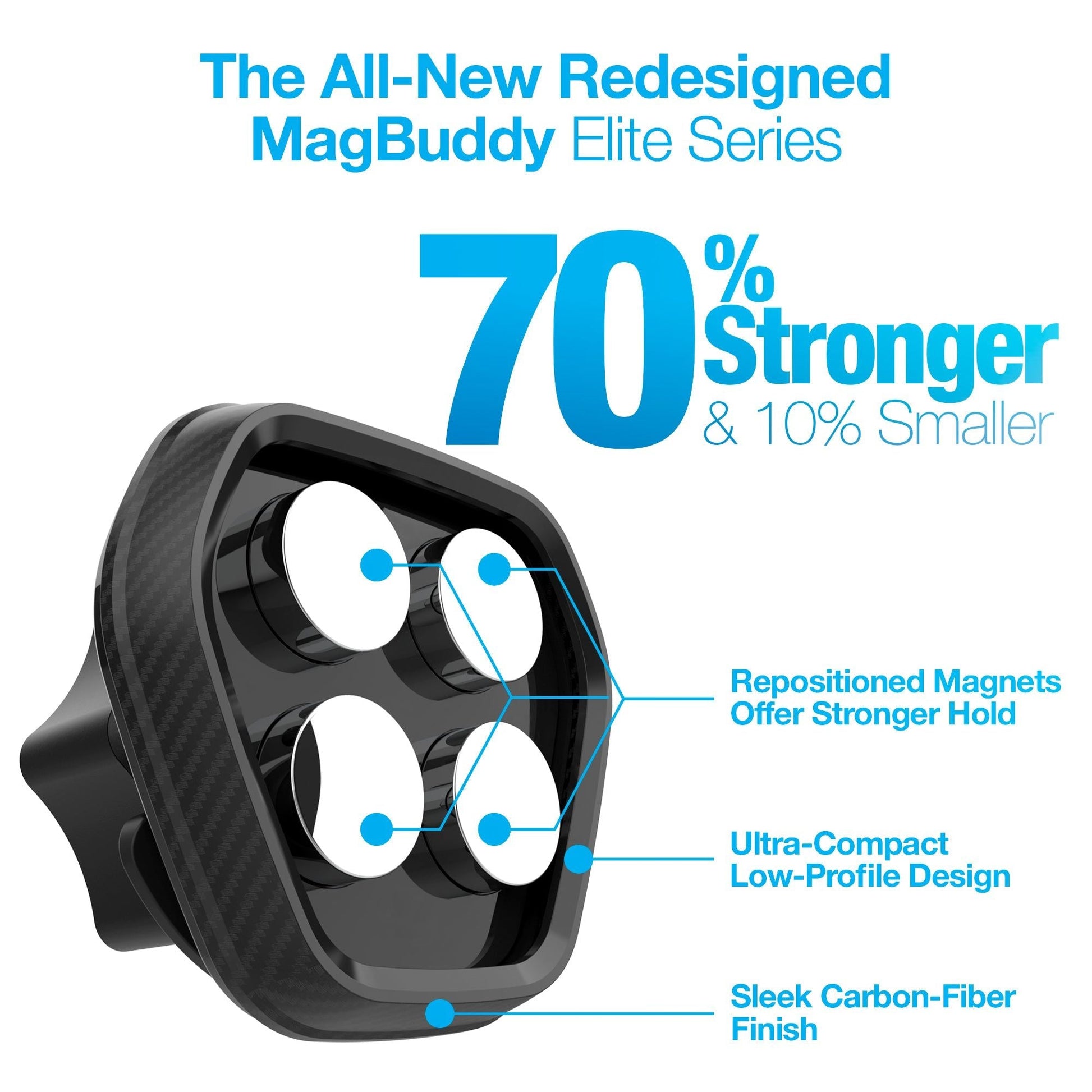 Naztech MagBuddy Elite Cup Holder XL Mount - DelightsDownSouth
