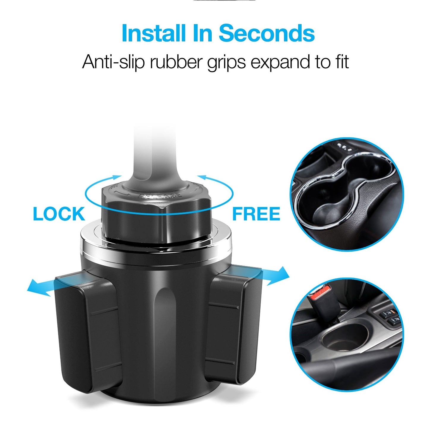 Naztech MagBuddy Elite Cup Holder XL Mount - DelightsDownSouth