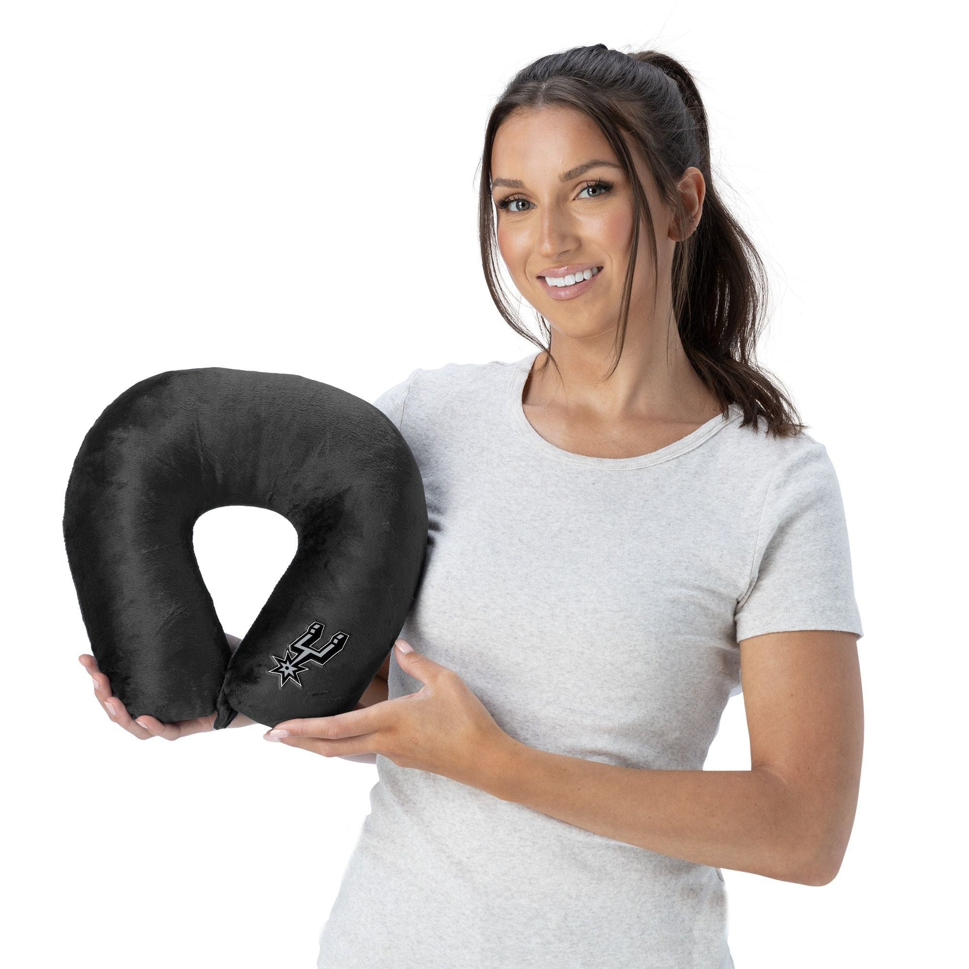 NBA San Antonio Spurs Applique Neck Pillow 12x13 Inches - DelightsDownSouth