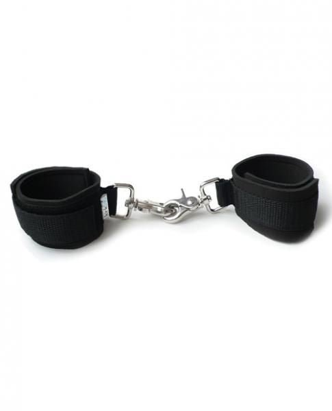 Neoprene Black On Black Cuffs - DelightsDownSouth