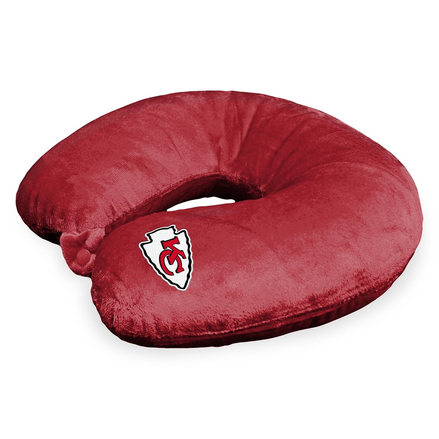 NFL Kansas City Chiefs Applique Neck Pillow 12x13 Inches - DelightsDownSouth