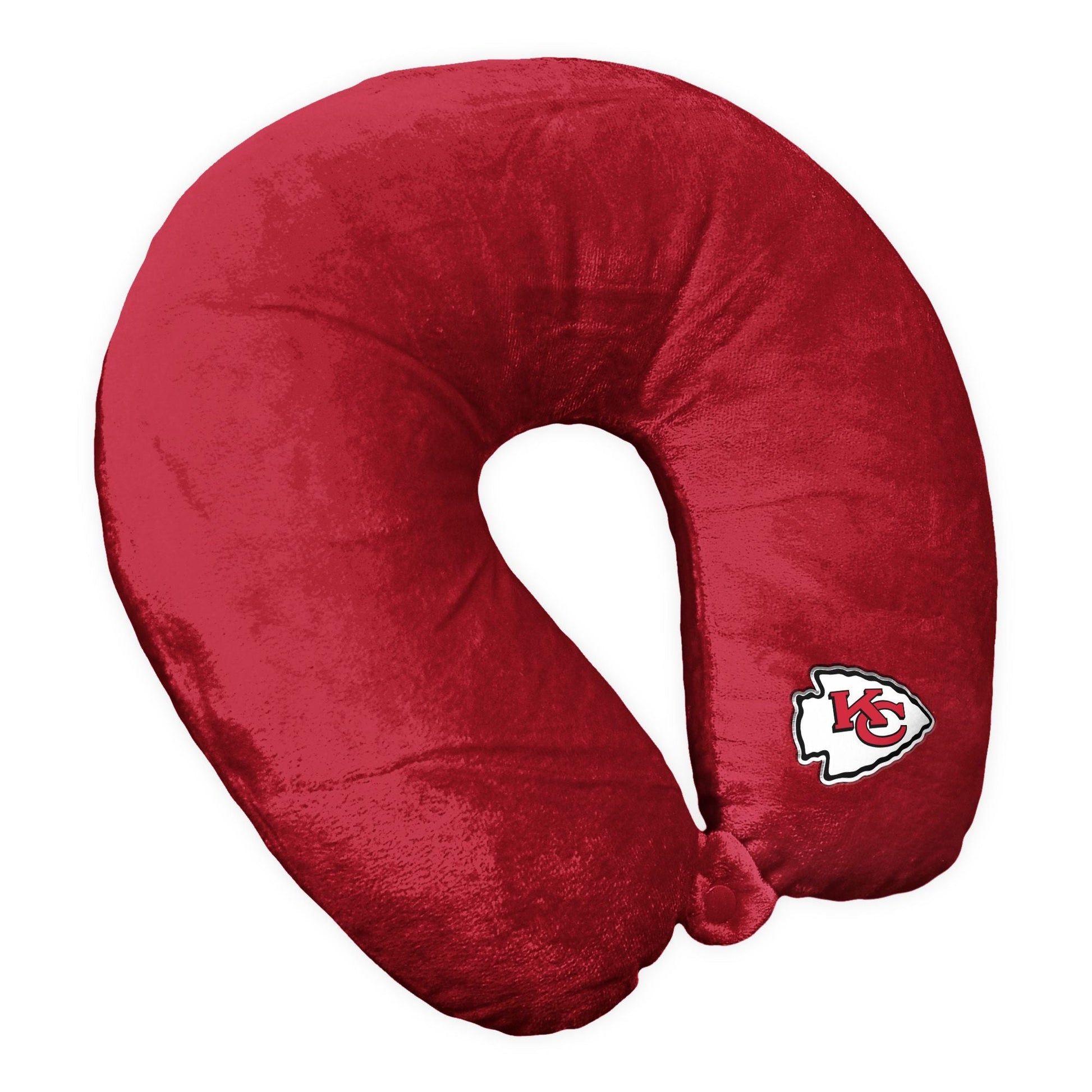 NFL Kansas City Chiefs Applique Neck Pillow 12x13 Inches - DelightsDownSouth